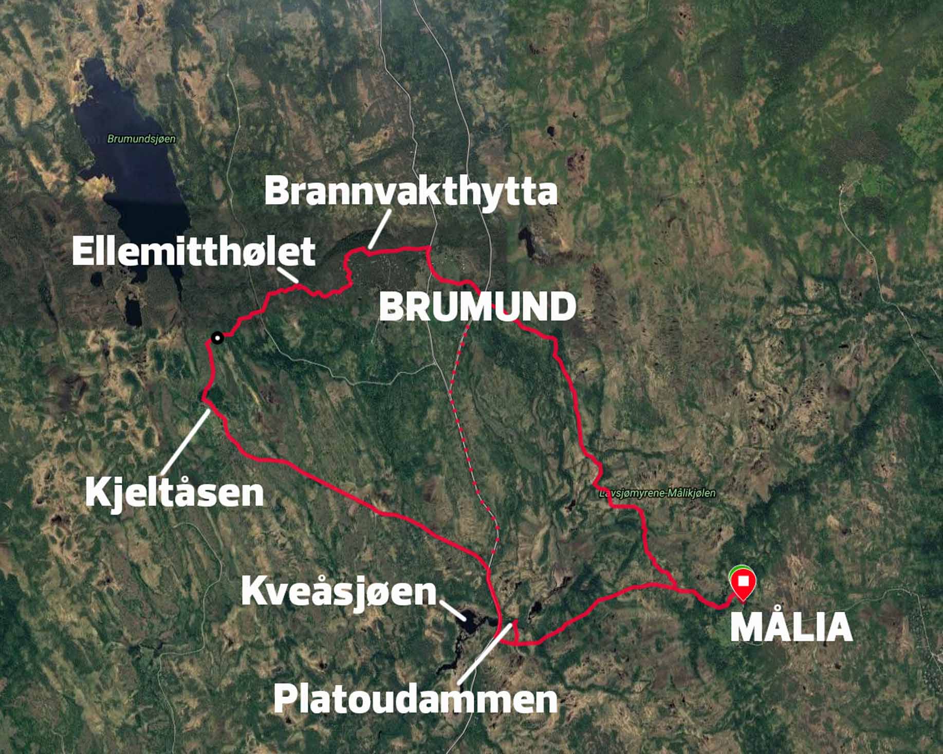 20 kilometer i variert terreng