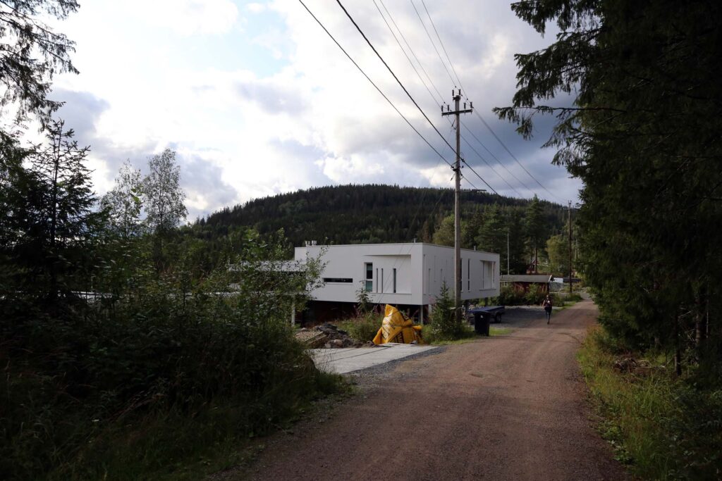 På vei innover og i retning marka.