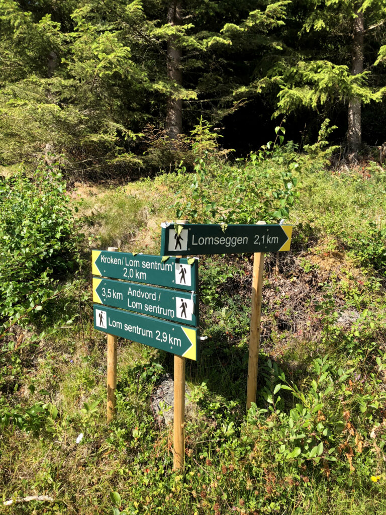 God skilting i starten av turen.