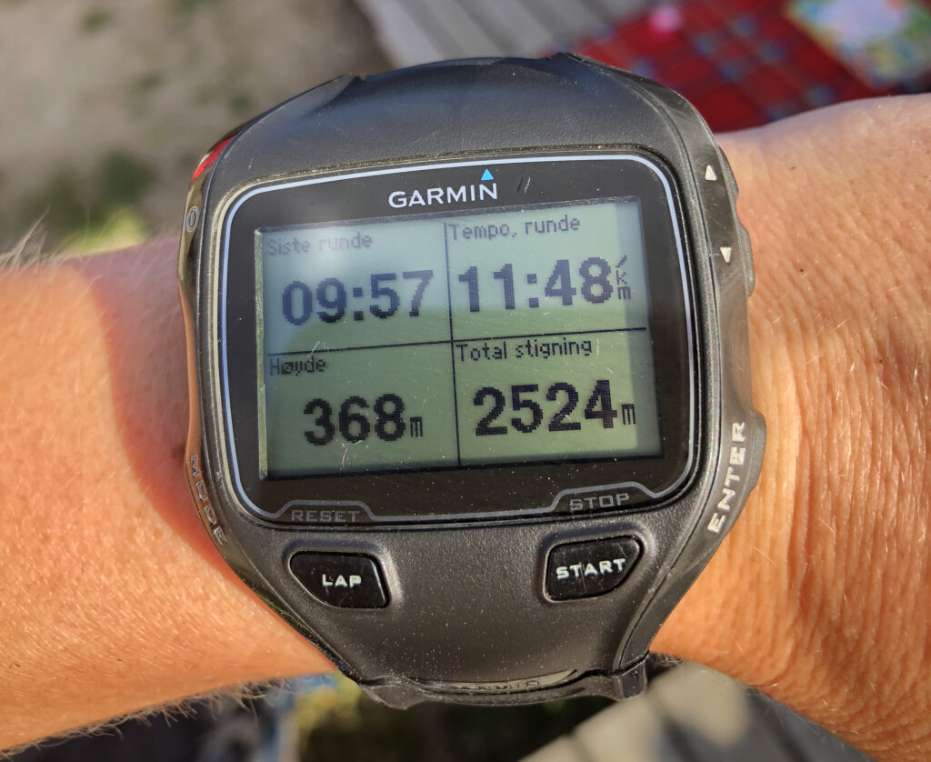 Tilbake etter en lang tur.