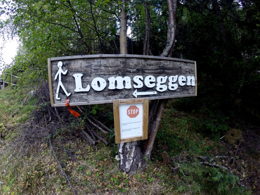 Lomseggen, første topp på veg til Storivilen.