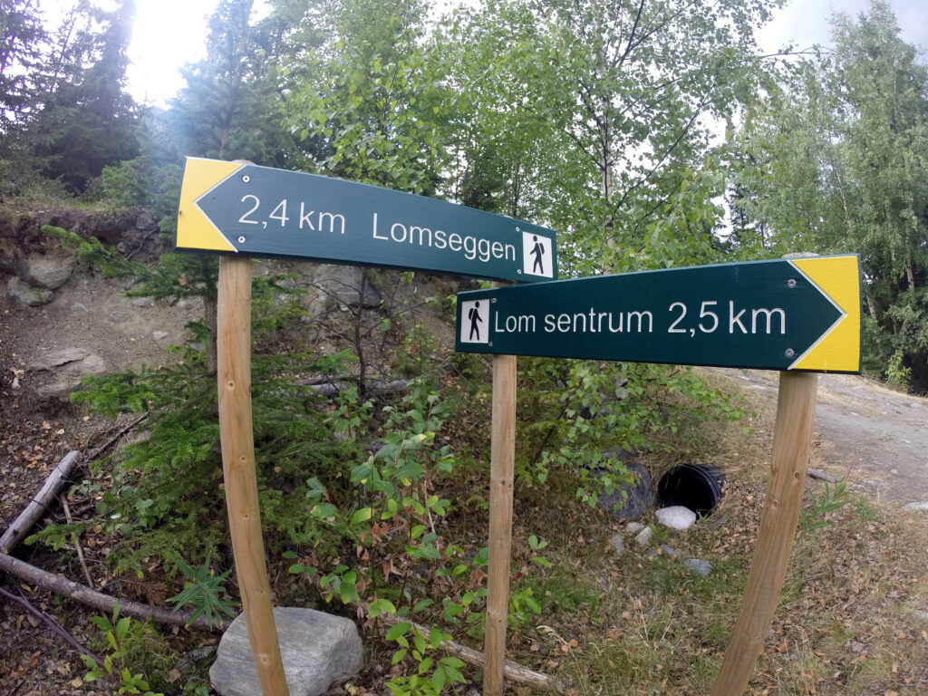 God skilting i starten av turen.