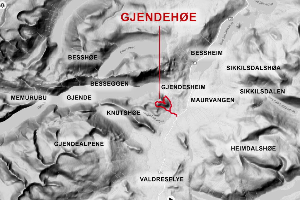 Går du opp på toppen og ned utenfor merket sti vil du lage ditt eget hjerte.