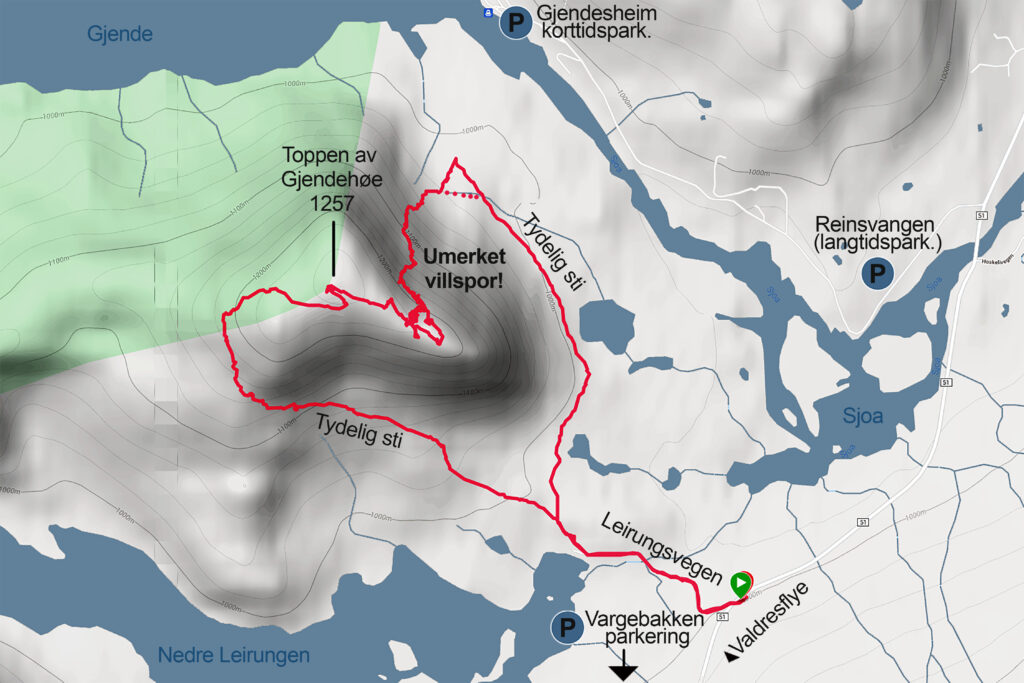 GPS-sporet kjærlighetsstien