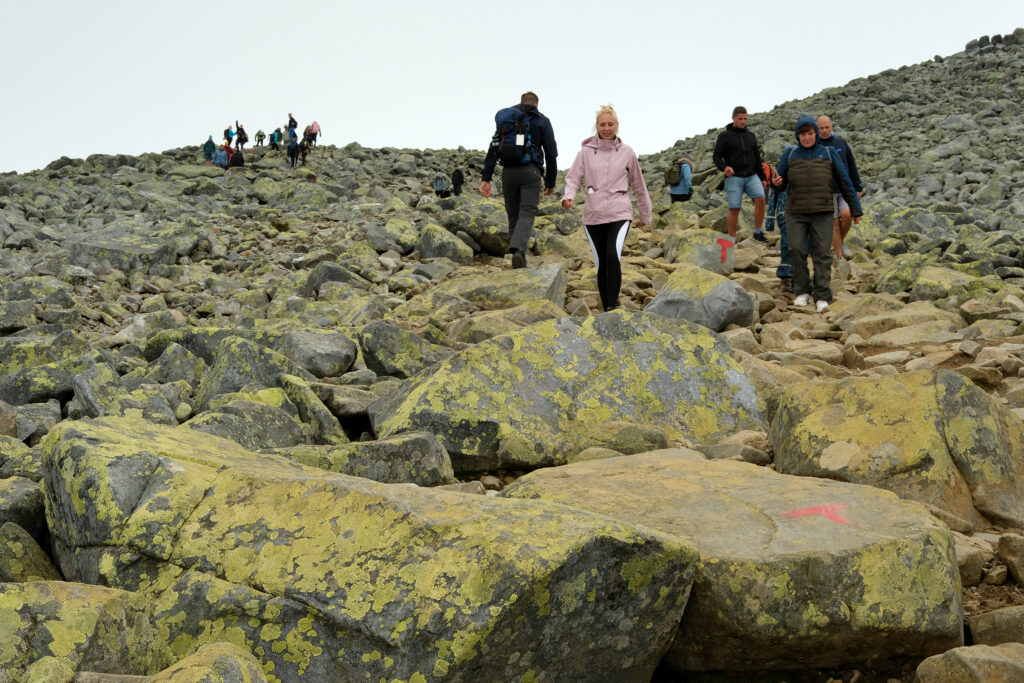 Blokkhav på Gaustatoppen.